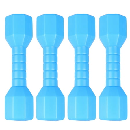 

NUOLUX 4pcs Children Octagonal Dumbell Outdoor Plastic Fitness Equipment Kids Performance Dancing Tool Exercise Toy (Blue)