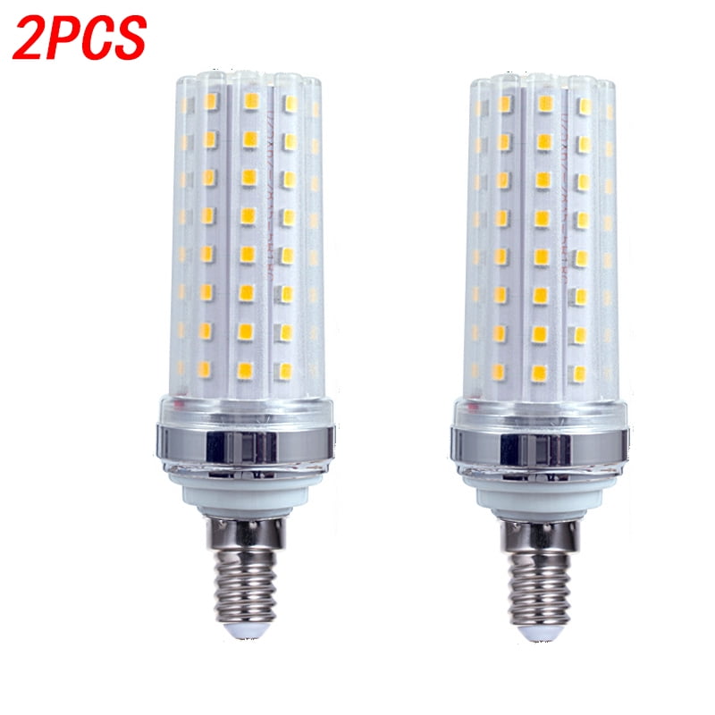 2pcs E11 LED bulb 102Led Ceramics Lamp 9W 110V Ceiling Fans Light Warm White H 