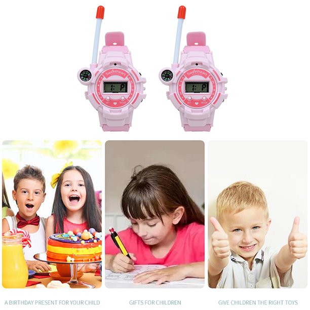 Reloj Inteligente Ehuebsd 2 piezas inalámbrico Walkie Talkie rosa