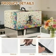 thumbnail image 7 of Whosucclay Cat Butterfly Daisy Print Microwave Oven Dust Cover Toaster Oven Cover Oil-Proof Small Appliance Dust Covers Suitable for Most Microwave Ovens 20.9" x 15.7" x 12.4"inches-L, 7 of 7