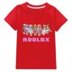 thumbnail image 1 of Roblox Camiseta de manga corta de algodón fino para niños y niñas, ropa de moda bidimensional, periférico de animación del juego, 1 of 4
