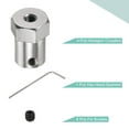 thumbnail image 4 of Uxcell 5mm Bore 18mm Length Hexagon Coupler, Coupling Shaft Iron Connector Pack of 4, 4 of 7