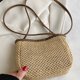 thumbnail image 2 of Bolso cruzado tejido duradero para mujer de gran capacidad para la playa de verano (caqui), 2 of 8