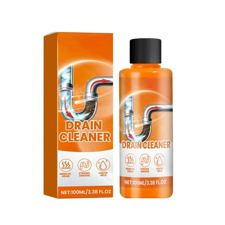 

Efficient Deodorization And Dredging Solution Pipe Dredging Agent Cleaning Agent [100ML] Car Mats Shower Brush with Long Handle One Jug Brush Kitchen Counter Spray Natural Air Leak Spray