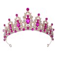 thumbnail image 1 of Corona de boda con diamantes de imitación, diadema para niñas, princesa, fiesta de cumpleaños, accesorios de boda nupcial, regalo navideño para mujeres y niñas, 1 of 5
