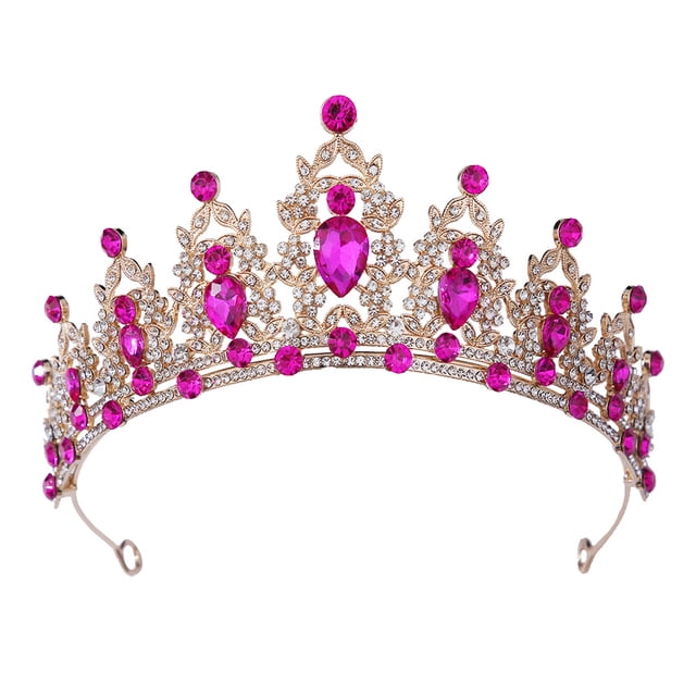 Corona de boda con diamantes de imitación, diadema para niñas, princesa, fiesta de cumpleaños, accesorios de boda nupcial, regalo navideño para mujeres y niñas