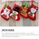 thumbnail image 3 of Kearding Bolsas de Navidad de dibujos animados, medias de embalaje, colgador de muñeco de nieve bonito, calcetines, bolsa de regalo, colgante Kits de decoración para fiestas Alce, 3 of 6