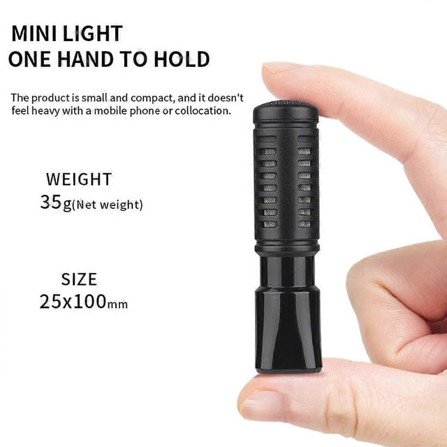 Mini Microphone Cardioid Condenser Mic with Shock Mount Windscreen 3.5mm TRS Plug for DSLR Camera Vlog Live Streaming Video Recording