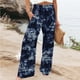 thumbnail image 1 of WILLBEST Pantalones Casuales para Mujer: Cómodos Pantalones Largos de Pierna Ancha con Cordón En La Cintura Alta para Uso Diario. Grande, 1 of 3