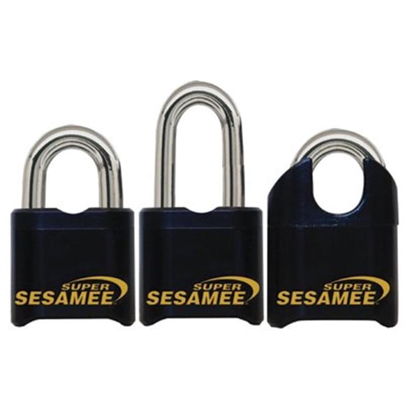 CCL 197-K646 Super Sesamee Padlock 1 Inchshackle 7-16 Dia Black