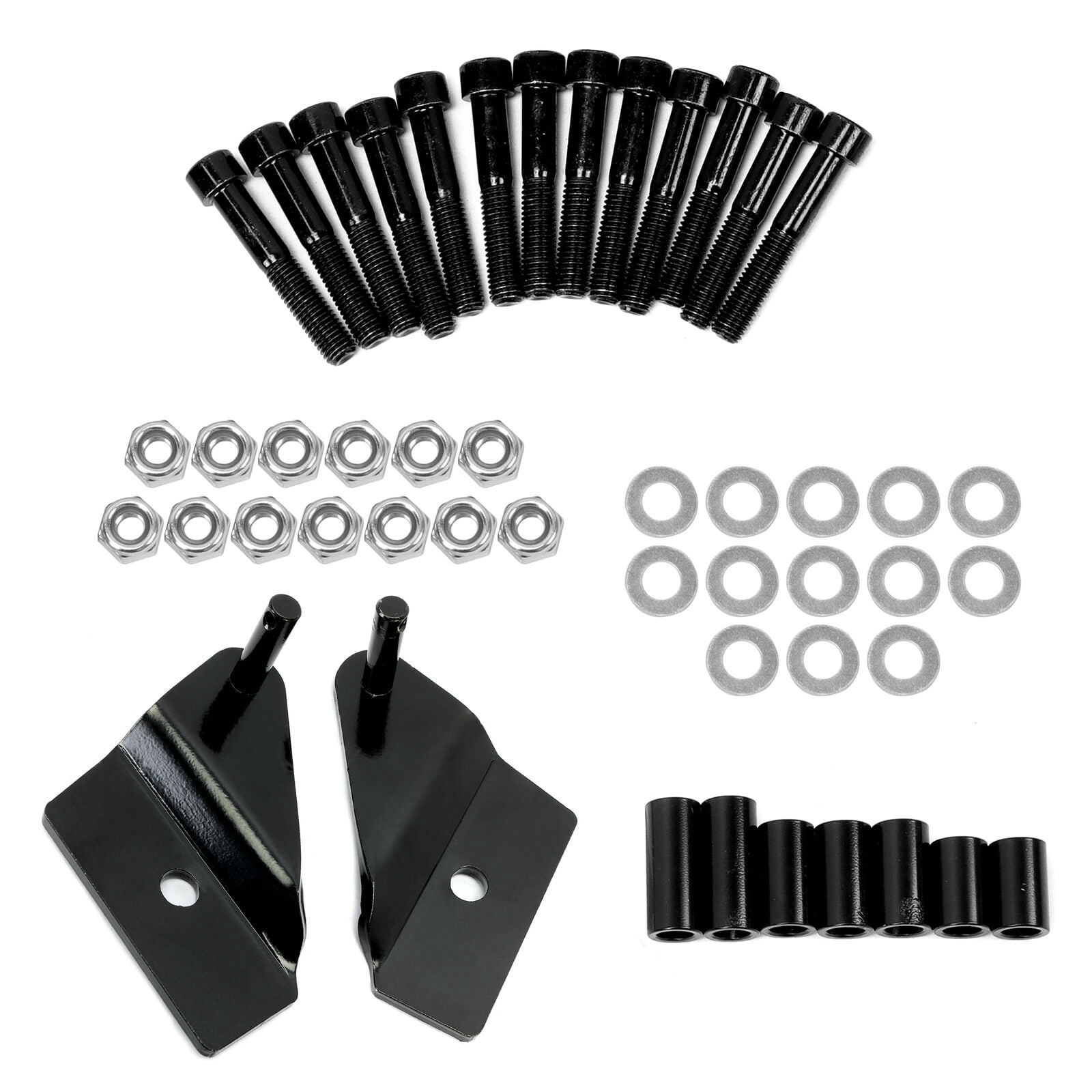Ecotric Heavy Duty Adjustable 3" Lift Kit with Sway Bar Quick Disconnect Set for 2007-2014 Polaris RZR 800 Suspension Lift Black