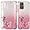 Pink, variant on for Samsung A71 5g Case Clear Glitter Sparkle, Luxury Shiny Samsung Galaxy A71 5g Phone Case Flower Silicone TPU Protective Case Anti-Scratch Cover Purple Aesthetic (Pink)