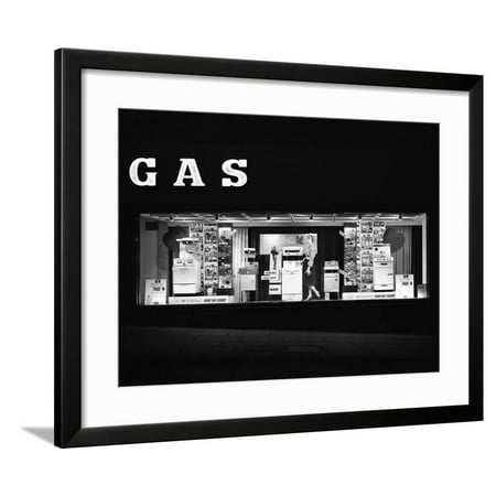 East Midlands Gas Board Shop Window Display, Commercial Street, Sheffield, South Yorkshire, 1961 Framed Print Wall Art By Michael