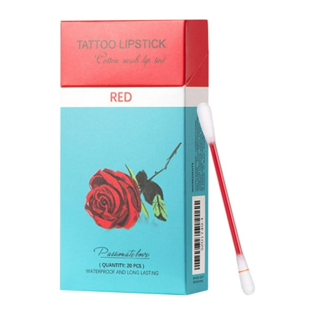 20 piezas de hisopos de algodón para cigarrillos, duraderos, impermeables, líquidos antiadherentes. rojo