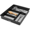 thumbnail image 2 of madesmart 4 Compartment Drawer Organizer, Multi Purpose Storage for Utensils, Office Tools, Cords, & Small Household Items, Tech Accessories, Arts & Crafts Supplies, Non Slip Lining, Granite, 2 of 5