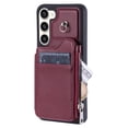 thumbnail image 2 of SaniMore for Samsung Galaxy S22 Plus PU Leather Case, Zipper Purse RFID Blocking 4 Card Slots Removeable Wrist Strap Protective Handbag Flip Cover Stylish Shockproof for Girls Women, Winered, 2 of 8