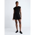 thumbnail image 2 of Scoop Women's and Women's Plus Scubaknit Crewneck Romper, Sizes XS-4X, 2 of 5