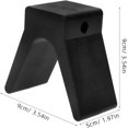 CACBoat Trailer Bow Rubber Bow V Shape Blocks Black Bow Stop Trailer