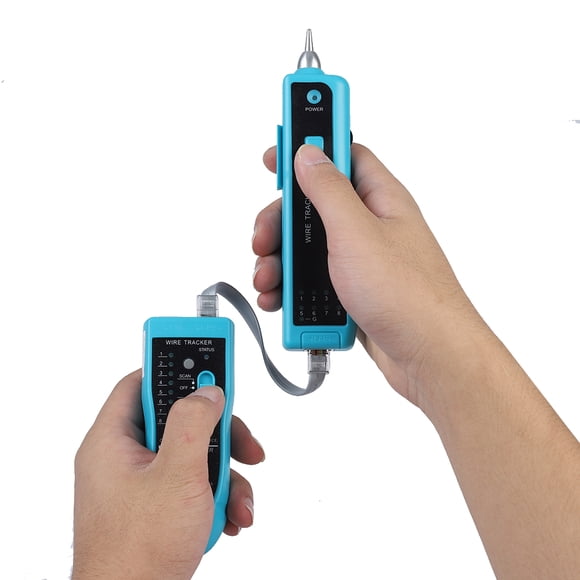Testeur de Câble Rapide LAN Portatif Outil de Suivi de Fil, Scan Efficace pour Miss Câblage, Support Écouteurs, Capteur Sensible, Protecteur, pour Télécommande et