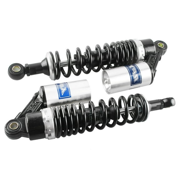 NS 320mm Universal Motorcycle Shock Absorber Air Shocks Absorbers for HONDA for Suzuki for Kawasaki for Yamaha Dirt Bike Go Kart ATV Dual Sport Street Bike, Black & Silver 320mm Silver