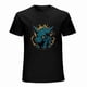 thumbnail image 1 of Robot Dinosaur T-shirt Cartoon T-shirt Dinosaur T-shirt Unisex Tees Retro T-shirt, 1 of 5