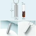 thumbnail image 2 of Cremation Jewelry for Ashes Pendant Urn Necklace Cylinder with Glass Vial Keepsake Ashes Memorial Jewelry, 2 of 7