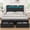 Gray, variant on SIBEDS Queen Upholstered LED Bed Frame with Storage Drawers & Wingback Headboard, White PU Finish, RGB Lights, 1200 lbs, No Box Spring