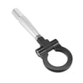 thumbnail image 1 of Unique Bargains Aluminum Alloy Track Racing Front Rear Bumper Screw on Tow Hook Trailer Ring Towing Tow Hook for Mitsubishi Lancer Evolution Evo x 10 Round 9.33"x2.90",Black, 1 of 7
