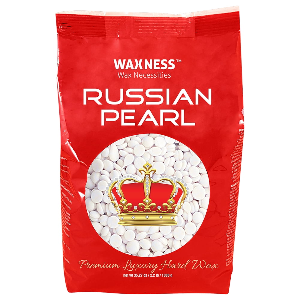 Waxness Polymer Blend Premium Luxury Hard Wax Beads Russian Pearl 2.2