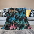 thumbnail image 2 of Chilfamy Summer Palm Trees Blanket All Seasons,Hawaiian Print Throw Blankets, Lightweight Flannel Blankets for Couch Bed Sofa Decoration, 2 of 6