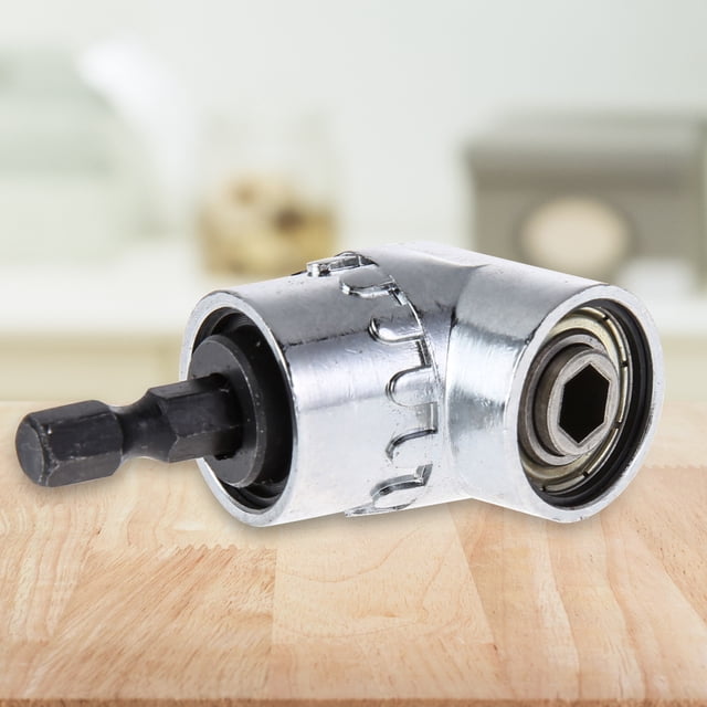 Adaptador de perforación de destornillador de potencia de 105 grados 1/4 pulgada de vástago hexagonal para espacios apretados