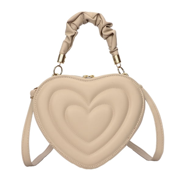 Bolso bandolera jinwen Corazón Cremallera Hombro Desmontable Caqui