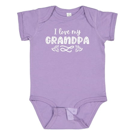 

Inktastic I Love My Grandpa with Hearts Gift Baby Boy or Baby Girl Bodysuit