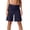 Navy, variant on Arlun Womens Plus Size Yoga Workout Shorts Stretchy Ruched High Waist Summer Fold over Shorts Solid Color Casual Loose Fit Knee Length Loungewear Short Pants for Daily Versatile Red XS