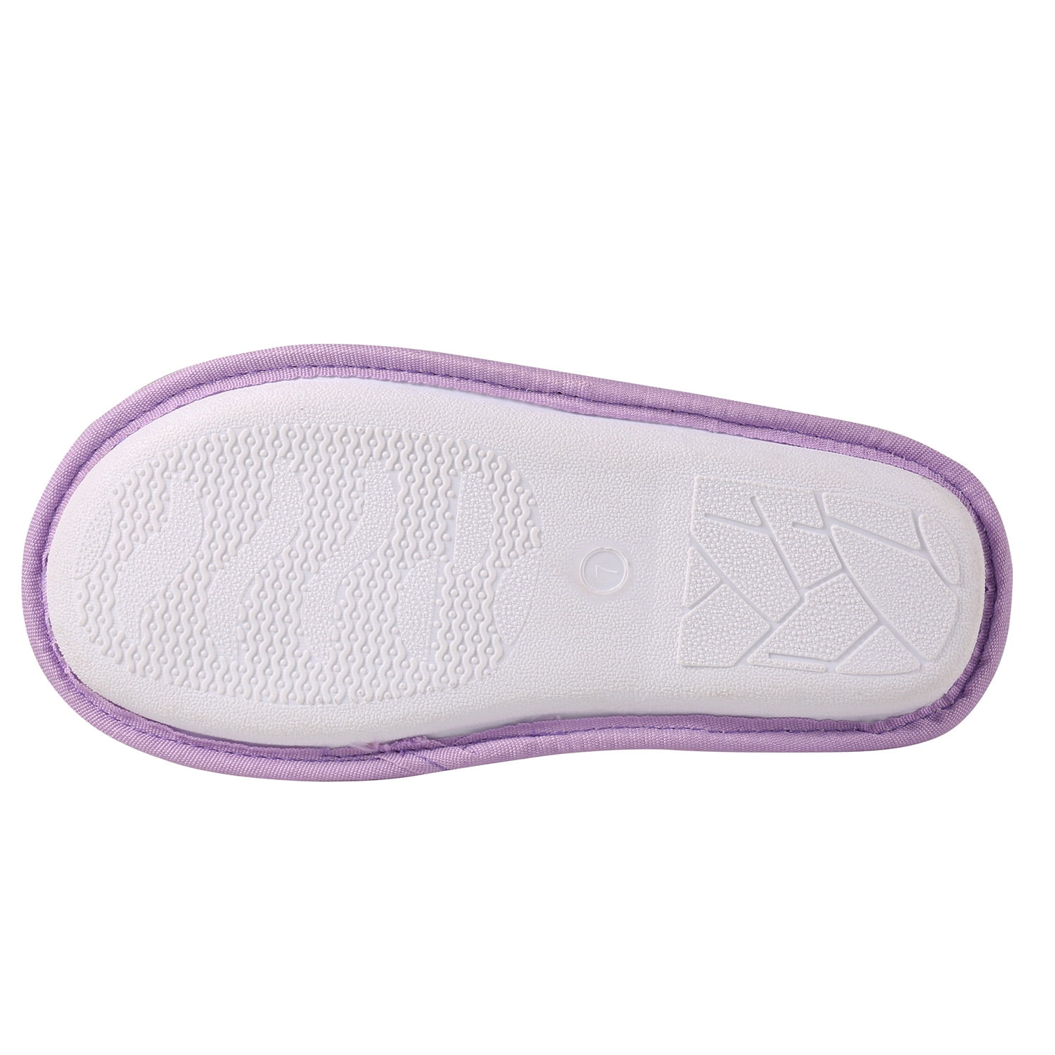 Purple Sunrise Weave Women's Memory Foam Indoor Slippers – Warm Fleece Lining, Non-Slip Sole, Close-Toe Comfort