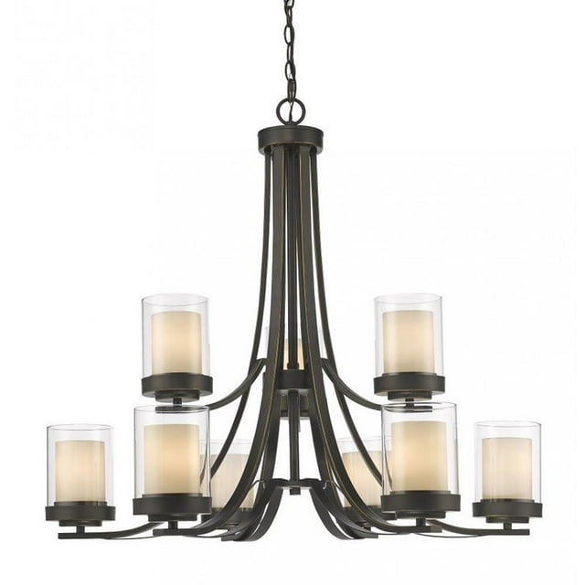 Z-Lite Lustre Saule 9 en Bronze Vieilli