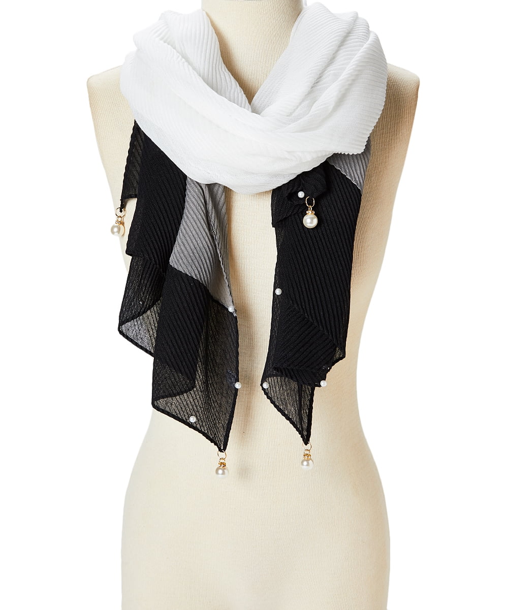 Oui Summer Scarf cream casual look Accessories Scarves Summer Scarfs 