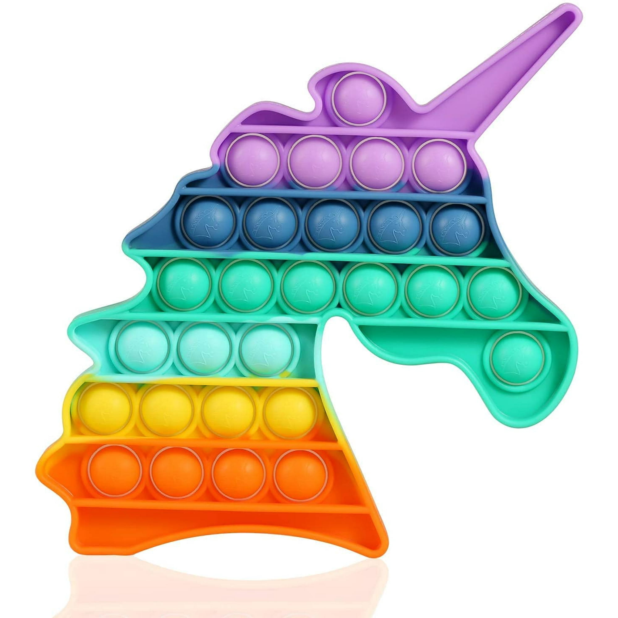 Bubble pop Fidget jouet antistress - Rond Arc-en-Ciel - Français