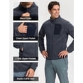 thumbnail image 2 of Pioneer Camp Men's Fleece Jackets Full Zip Lightweight Winter Warm with Zipper Pockets Athletic Camping Outwear Coat, 2 of 6