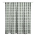 thumbnail image 2 of Creative Products Chalky Sage Plaid 71 x 74 Shower Curtain, 2 of 2