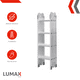 thumbnail image 2 of Escalera Aluminio Con Andamio Multiposiciones 16 Peldaños Lumax Andamio, 2 of 8