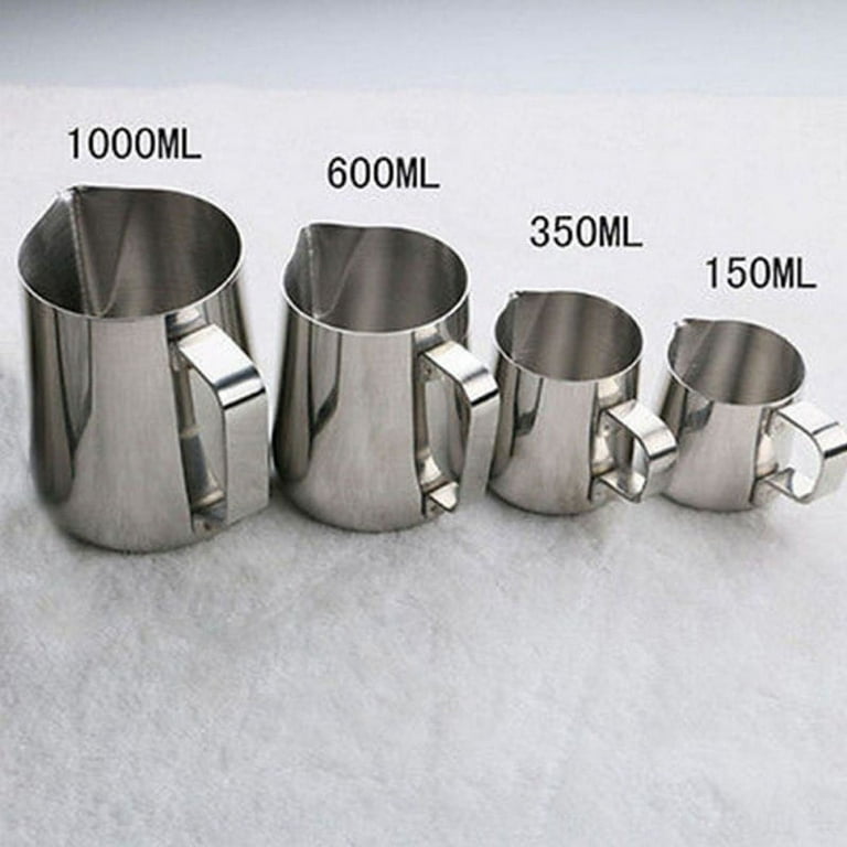 Custom Manual Hand Pump Milk Coffee Foamer Pitcher Mug Stainless