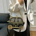 thumbnail image 2 of HLONK Trendy Car Shape ‘s Crossbody Bag with Spacious Interior and Functional Pockets Shoulder Purse PU Handbag, 2 of 21