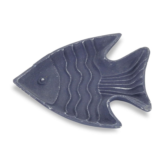 Pez ángel de hierro fundido de Tray Cheung, azul marino