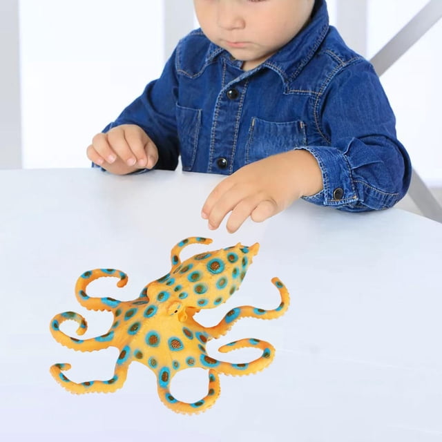 Modelo De Criatura De Juguete CUTICAT Figura De Animal Marino Realista Naranja