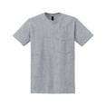 thumbnail image 5 of Gildan Men DryBlend Crewneck Pocket T-Shirt, Short Sleeve Classic Fit Tee, Sport Grey, 2XL, 5 of 6