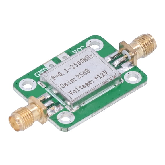 QIILU LNA ,RF WideBand 0.1‑2500MHz 12V 45mA 25dB High Gain Low Noise SMA‑K Female LNA ,RF Module