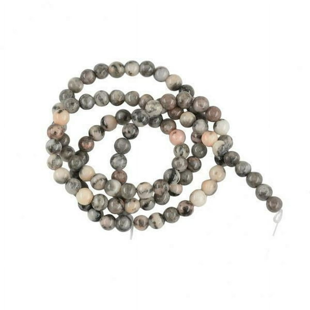 GUOOL 2x4 mm Natural Jasper Jewelry Making Round Bead Strand 15" 4mm