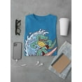 thumbnail image 3 of Cool Surfer Crocodile T-Shirt Men -Smartprints Designs, Male XX-Large, 3 of 4