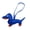 A-Royal Blue, variant on Small Dachshund Dog Charm Keychains PU Leather Puppy Dog Keyring Pendant Backpack Decoration Jewelry for Women Girls